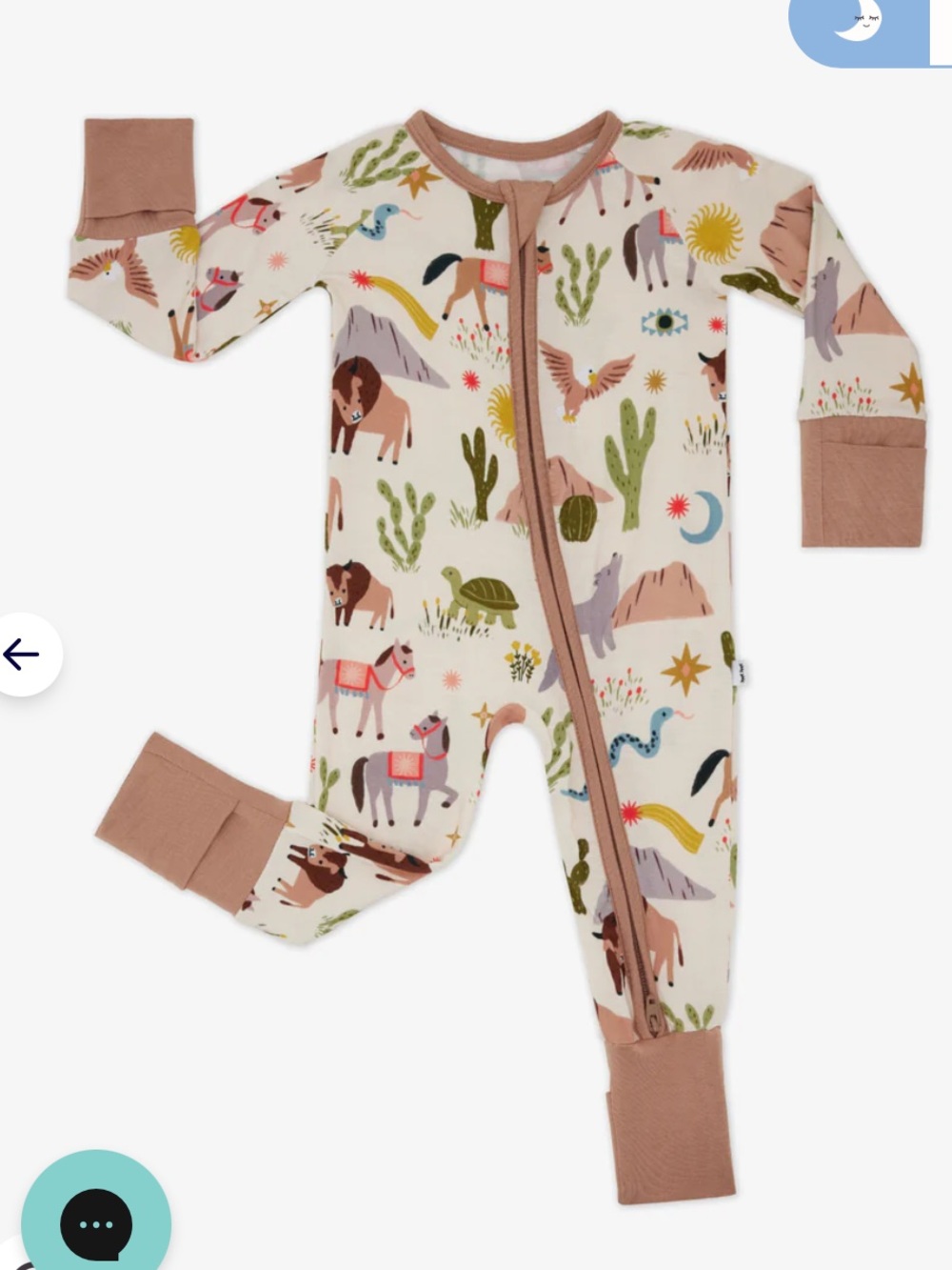 NWT Little Sleepies Wild Frontier Zippy Newborn